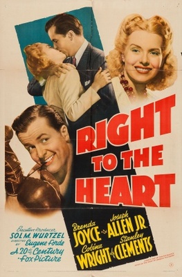 Right to the Heart Wooden Framed Poster
