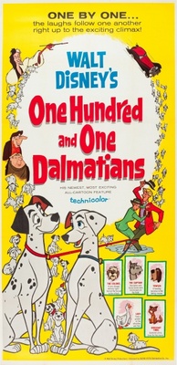 One Hundred and One Dalmatians Poster with Hanger