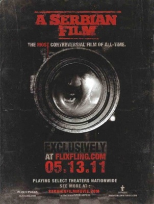 A Serbian Film Poster with Hanger