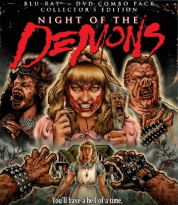 Night of the Demons Wooden Framed Poster