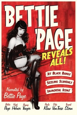 Bettie Page Reveals All Wooden Framed Poster
