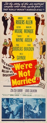 We're Not Married! Wooden Framed Poster