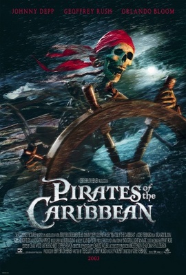 Pirates of the Caribbean: The Curse of the Black Pearl Wooden Framed Poster