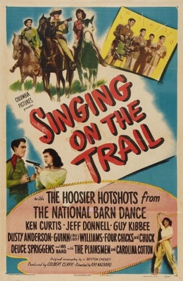 Singing on the Trail Wooden Framed Poster