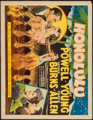 Honolulu Wooden Framed Poster