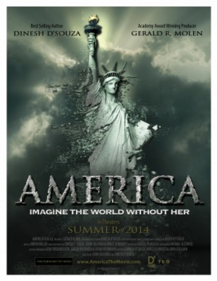America Wooden Framed Poster
