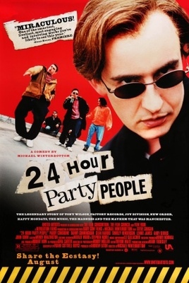 24 Hour Party People Wooden Framed Poster