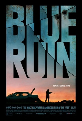 Blue Ruin Poster with Hanger