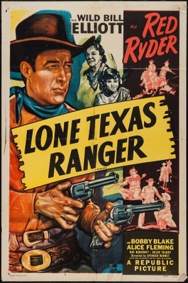 Lone Texas Ranger Poster with Hanger