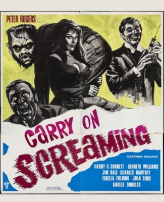 Carry on Screaming! Poster with Hanger