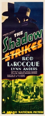The Shadow Strikes Wooden Framed Poster