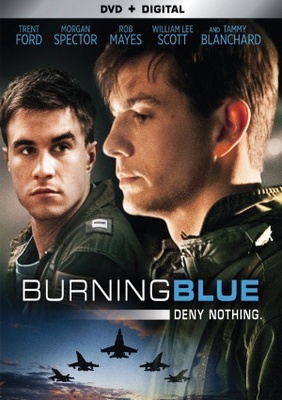Burning Blue Poster with Hanger
