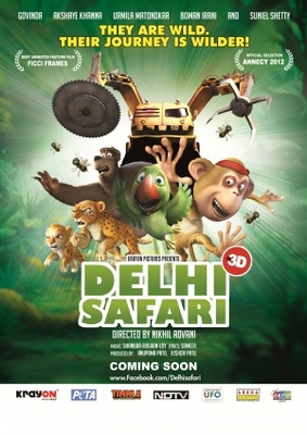 Delhi Safari Wooden Framed Poster