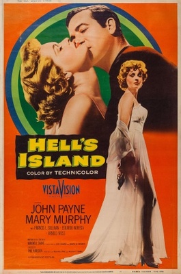 Hell's Island Wooden Framed Poster