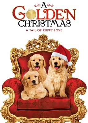 A Golden Christmas Canvas Poster