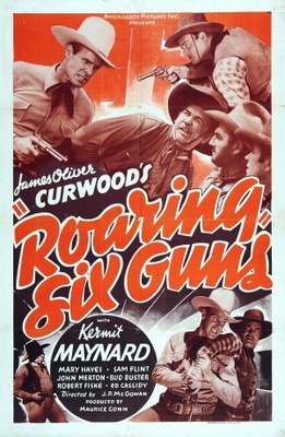 Roaring Six Guns Metal Framed Poster
