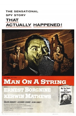 Man on a String Wooden Framed Poster