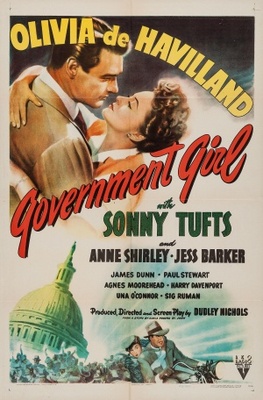 Government Girl Wooden Framed Poster