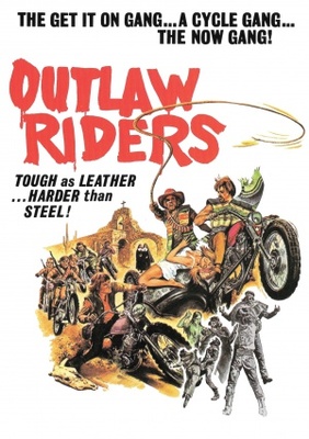 Outlaw Riders Wooden Framed Poster