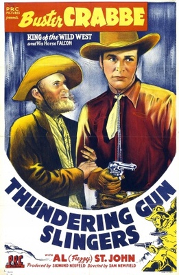 Thundering Gun Slingers Canvas Poster