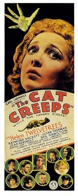 The Cat Creeps Wooden Framed Poster