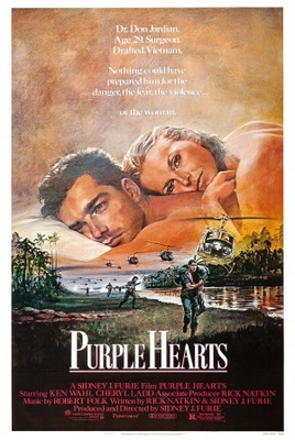 Purple Hearts Metal Framed Poster