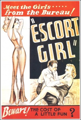 Escort Girl Wooden Framed Poster