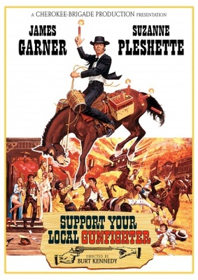 Support Your Local Gunfighter Metal Framed Poster