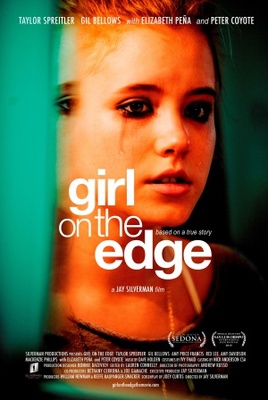 Girl on the Edge Metal Framed Poster