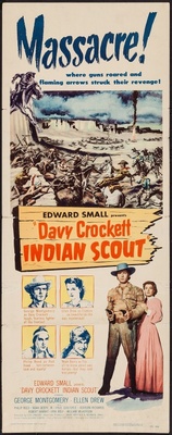 Davy Crockett, Indian Scout Wooden Framed Poster