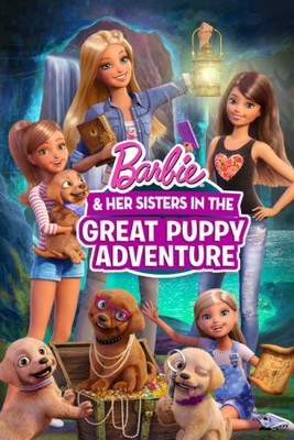 Barbie & Her Sisters in the Great Puppy Adventure Poster with Hanger