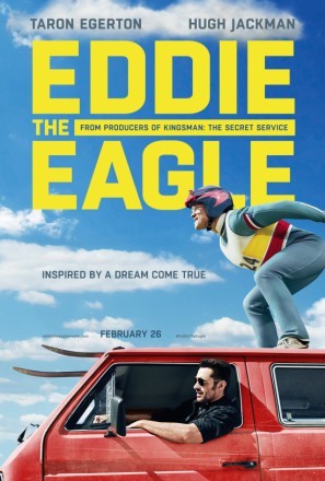 Eddie the Eagle Wooden Framed Poster