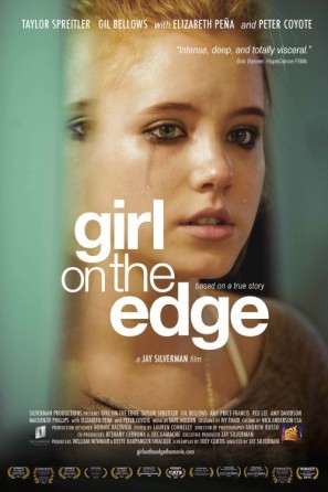 Girl on the Edge Metal Framed Poster