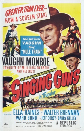 Singing Guns Poster with Hanger