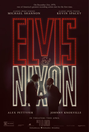 Elvis &amp; Nixon Wooden Framed Poster