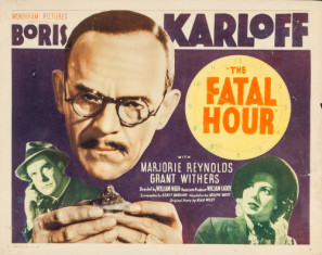 The Fatal Hour Poster with Hanger