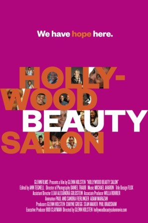 Hollywood Beauty Salon Wooden Framed Poster