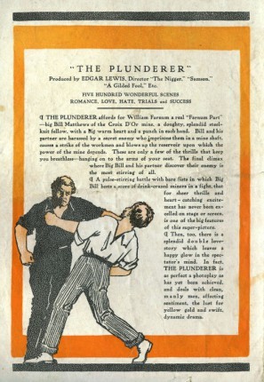 The Plunderer Poster with Hanger