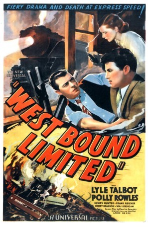 West Bound Limited Wooden Framed Poster
