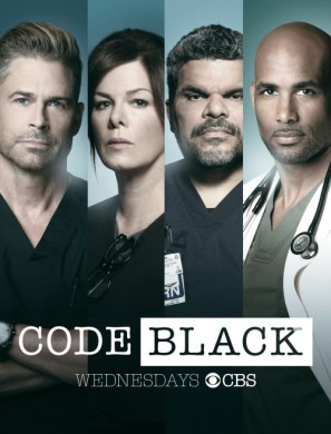 Code Black Wooden Framed Poster