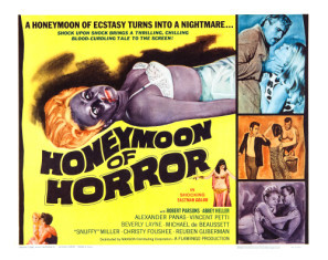 Honeymoon of Horror Wooden Framed Poster