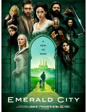 Emerald City Wooden Framed Poster