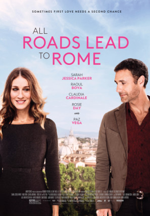 All Roads Lead to Rome Poster with Hanger