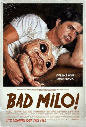 Bad Milo! Wooden Framed Poster