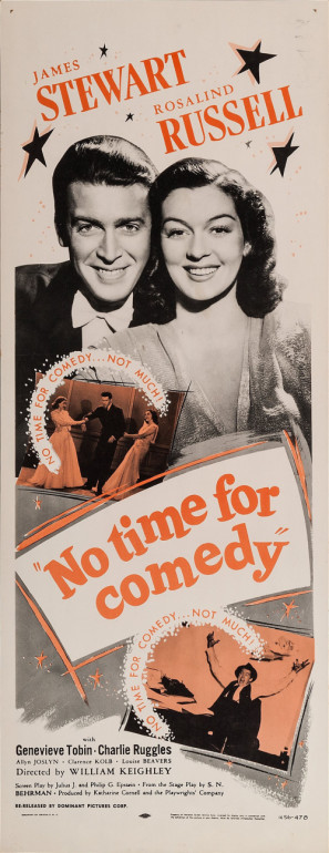 No Time for Comedy Canvas Poster