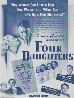 Four Daughters Wooden Framed Poster