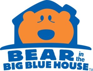 Bear in the Big Blue House Wood Print