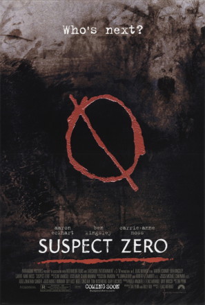 Suspect Zero Wooden Framed Poster