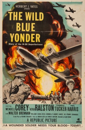 The Wild Blue Yonder Wooden Framed Poster