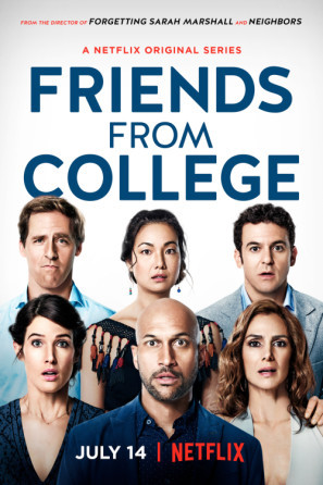 Friends from College Wooden Framed Poster